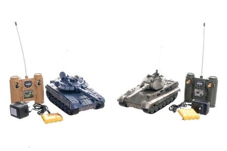 Teddies Tank RC 2ks 36cm+dobjec pack