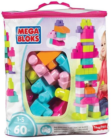 Mega Bloks Kostky v plastovm pytli rov 60dl