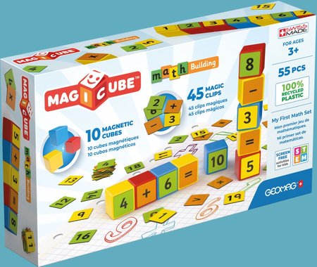 Geomag Magicube Math Building Recycled Clips 55 pcs