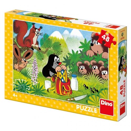 Dino puzzle Krtek a svaina 48D