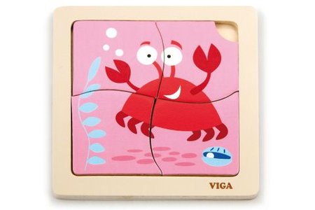 Viga Devn puzzle 4 dlky - krab