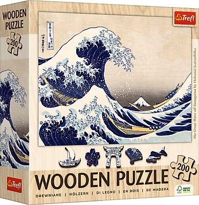 Puzzle 200 Devn - Velk vlna u pobe Kanagawy - Hokusai Katsushika