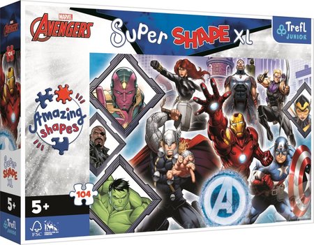 Trefl Puzzle 104 XL - Vai oblben Avengers