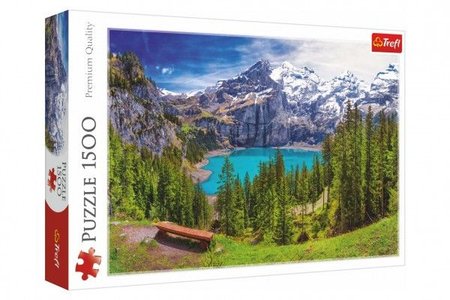 Trefl Puzzle Jezero Oeschinen Alpy, vcarsko 1500 dlk 85x58cm