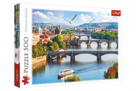 Teddies Puzzle Praha, esk Republika 500 dlk 48x34cm v krabici 40x27x4,5cm