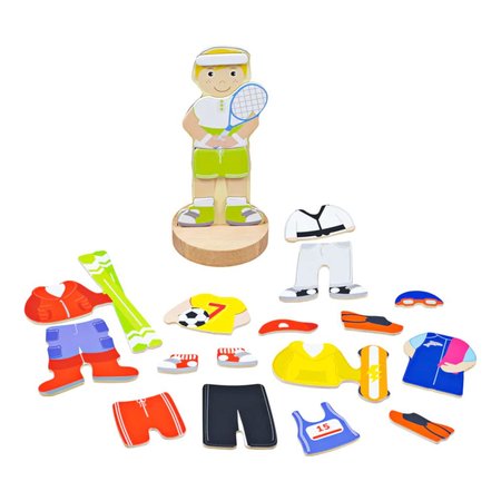 Bigjigs Toys Magnetick oblkac puzzle sportovn aktivity