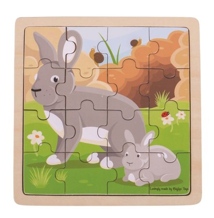 Bigjigs Toys Puzzle krlk s krlkem