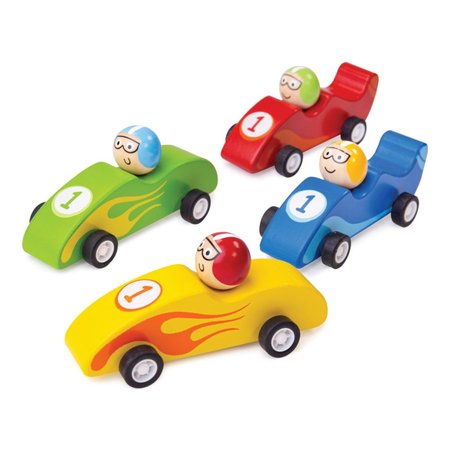 Bigjigs Toys Barevn devn zvodn auto 1ks