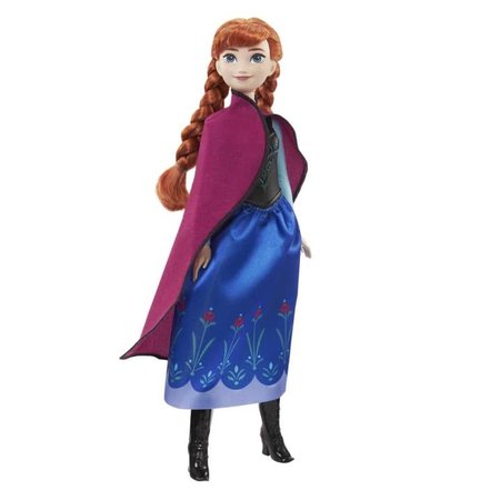 Mattel Frozen Anna v modro-ernch atech HLW49