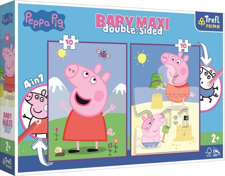 Trefl Puzzle Baby MAXI 2x10 - Peppa m dobr den