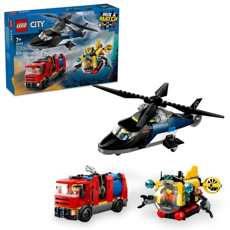 LEGO City 60462 Remix: Helikoptra, hasisk vz a ponorka