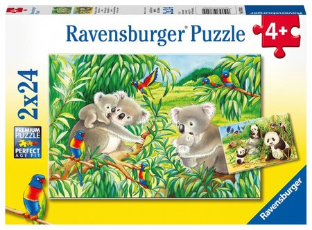 Ravensburger Koaly a pandy 2 x 24 dlk