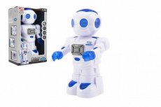 Teddies Robot jezdc plast 27cm Ang. mluvc na baterie se svtlem se zvukem