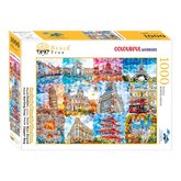 Brain Tree Puzzle Pamtky v barvch 1000 dlk