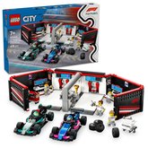 LEGO City 60444 Gar F1 a vozy Mercedes-AMG a Alpine