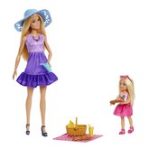 Mattel Barbie panenky Malibu a Chelsea na pikniku JBF43