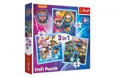 Puzzle 3v1 Mocn tata Tlapkov patrola/Paw Patrol